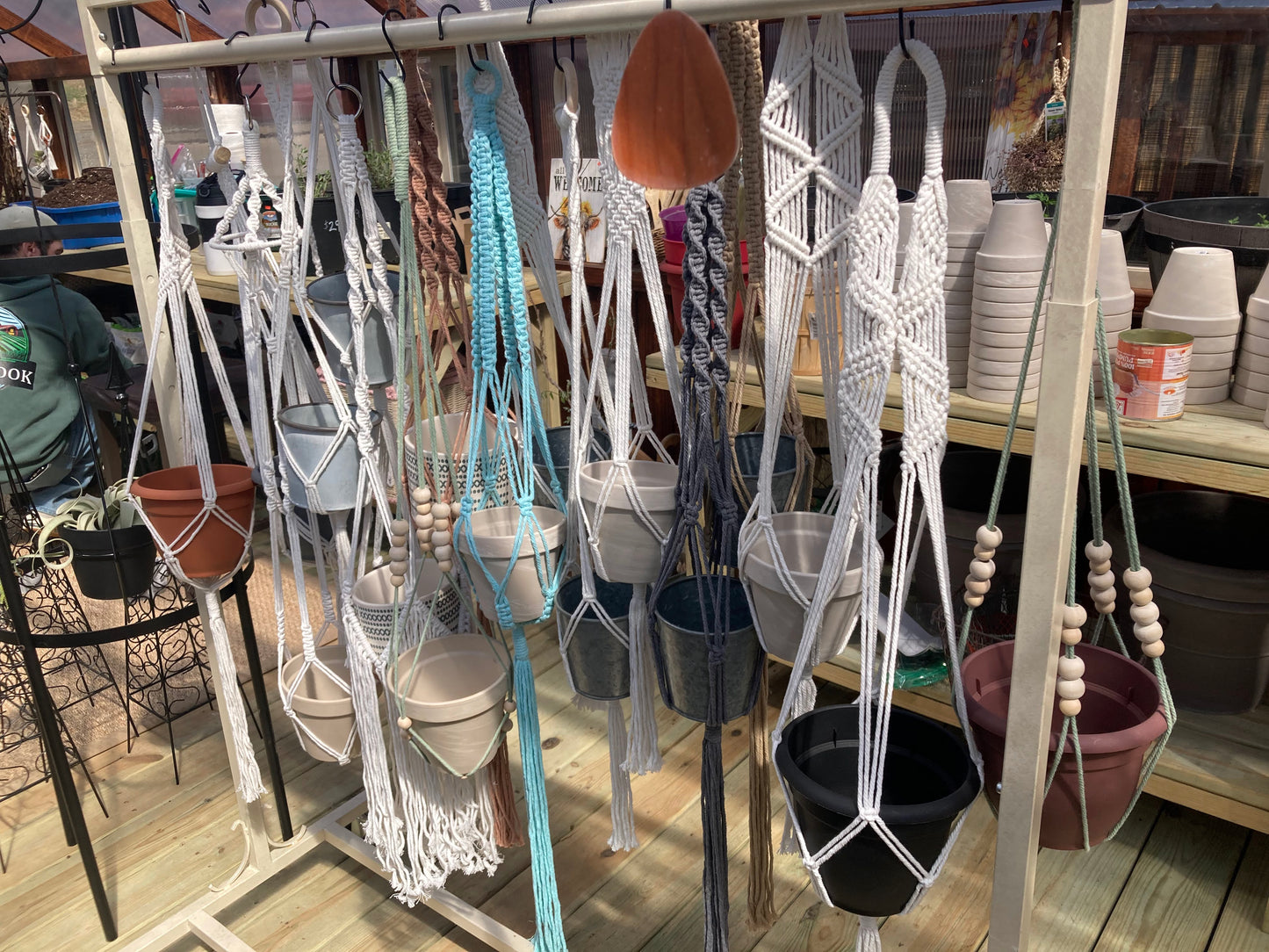 Plant Pots with Hanging Holders